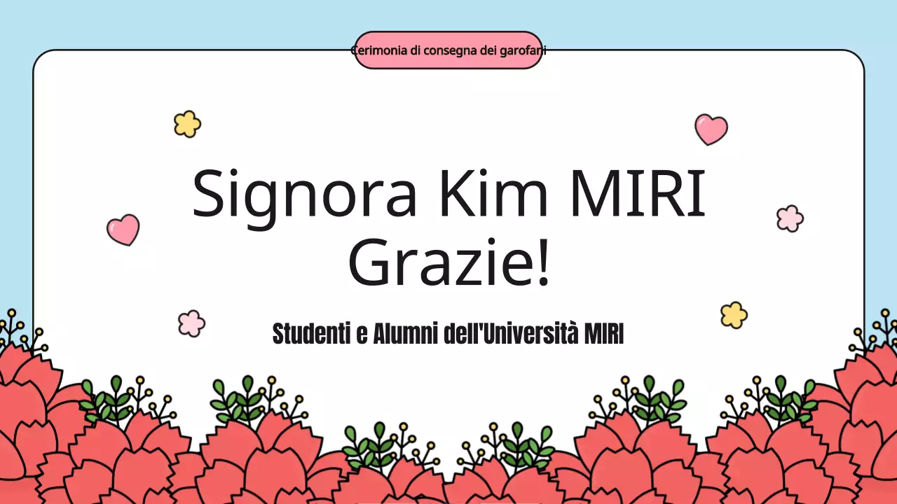 Programma per la Giornata degli Insegnanti di Ivory e Rainbow