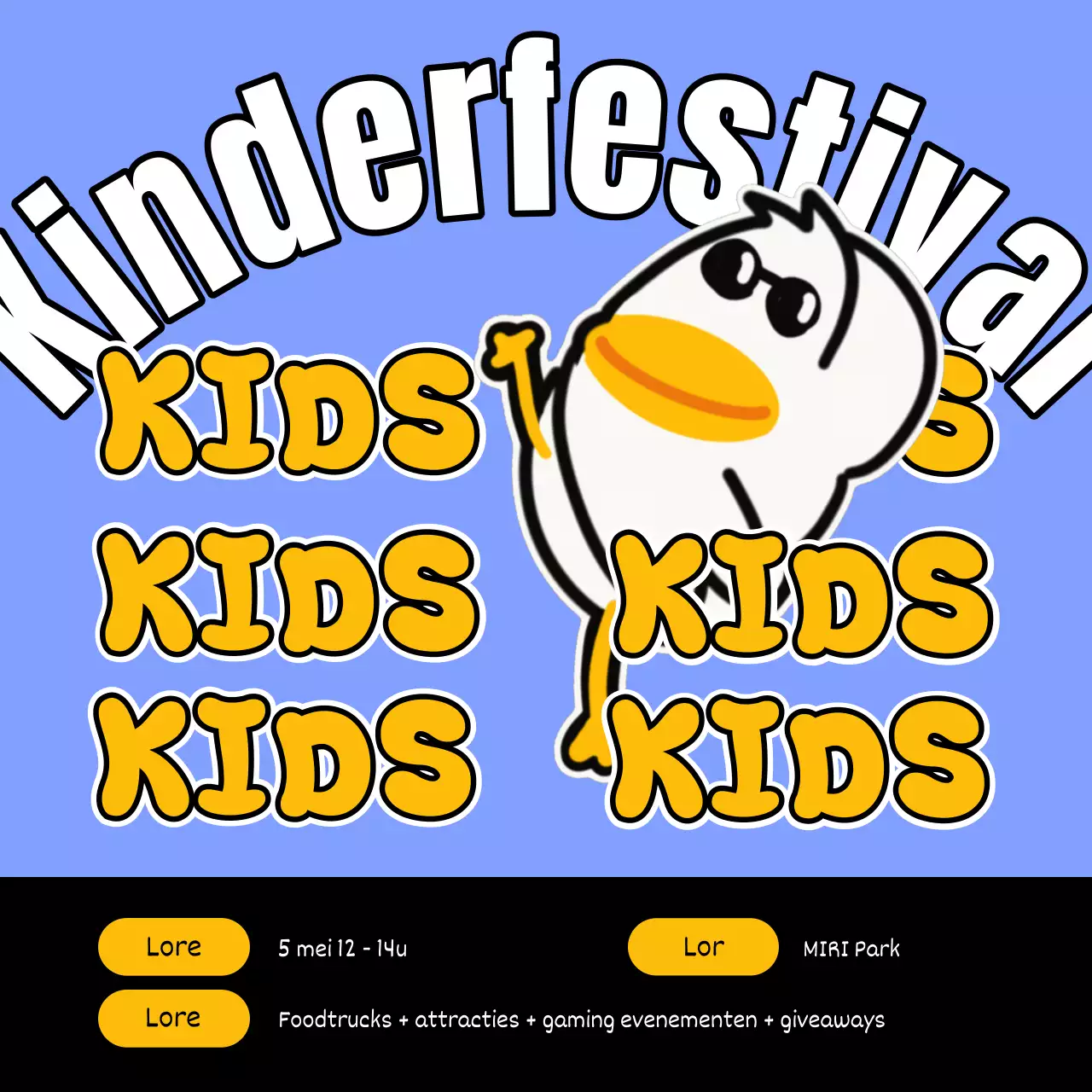 Schattige roze en groene verkoopadvertenties voor Kinderdag