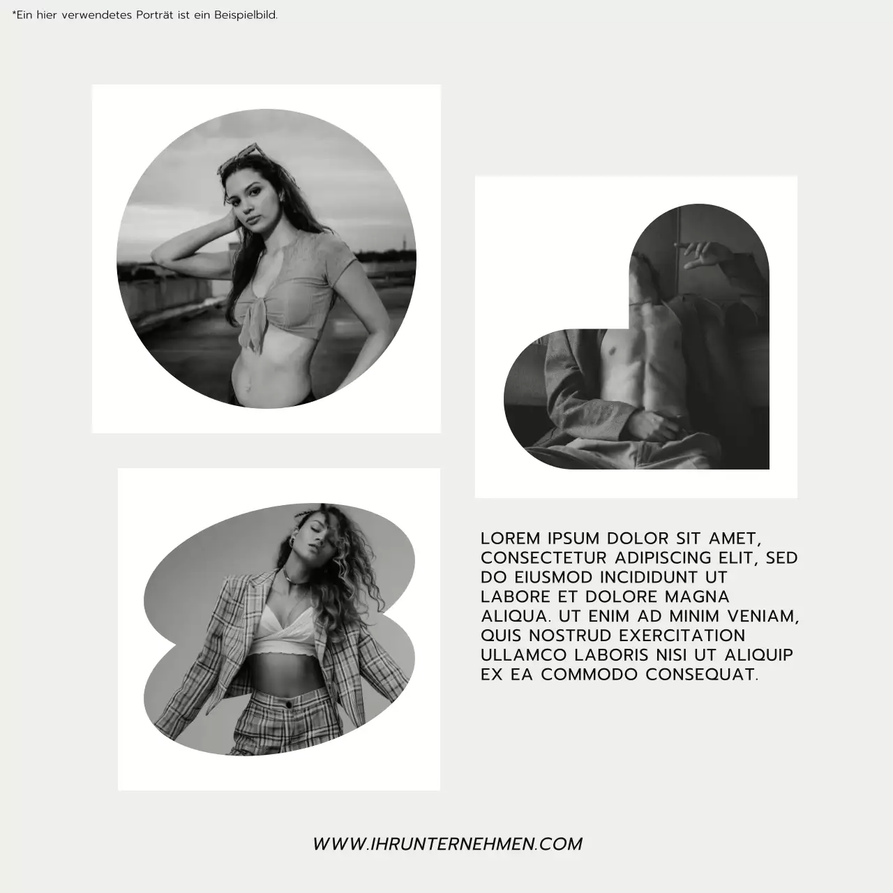 Beige und Schwarz Trend Fotocollage Ästhetischer Lifestyle Blog Promotion