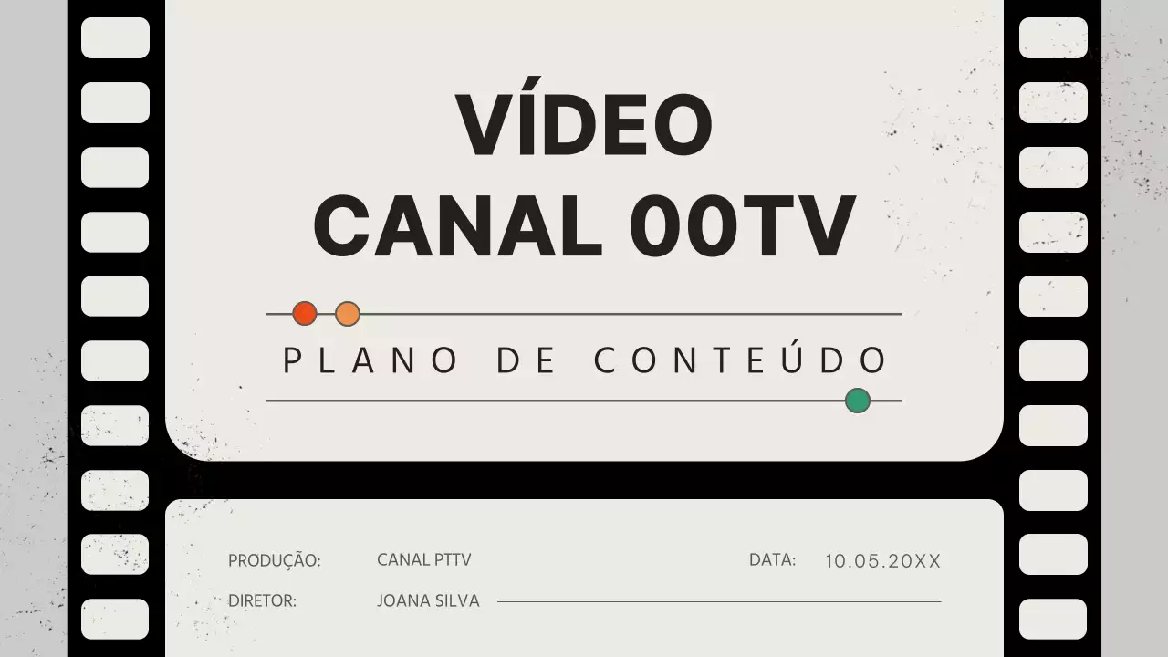 Plano de conteúdo de vídeo retro vermelho e laranja
