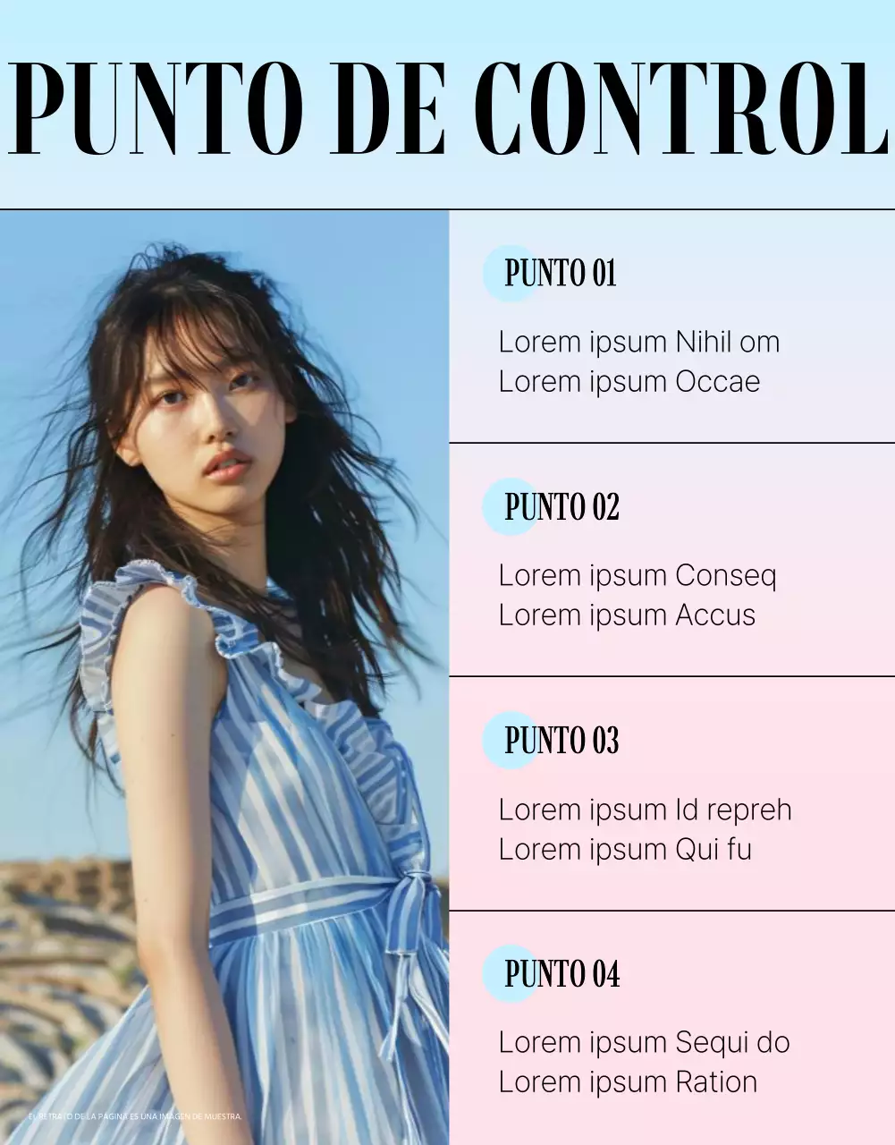 Promoción de moda sencilla en rosa y azul claro