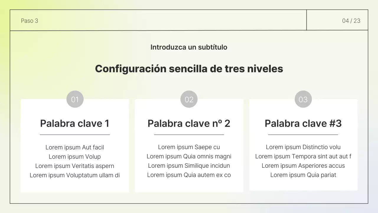 Informe de diseño sencillo en blanco y chartreuse