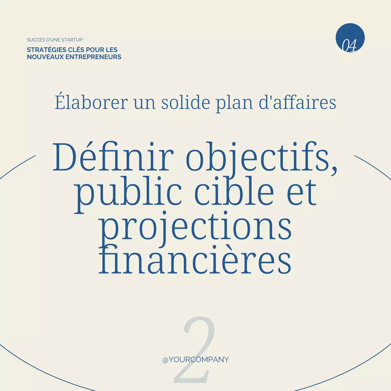 Publicité pour la création d'une entreprise moderne beige et bleue