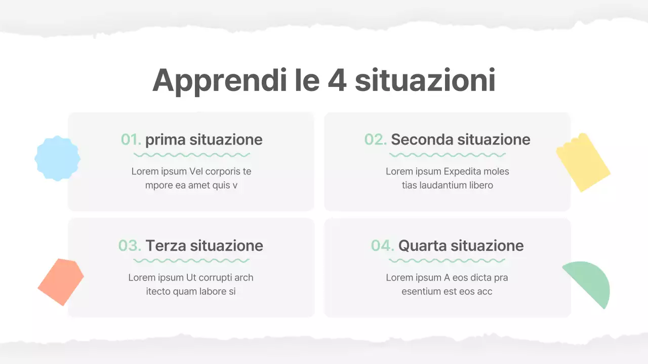 Materiale scolastico di base in giallo e verde