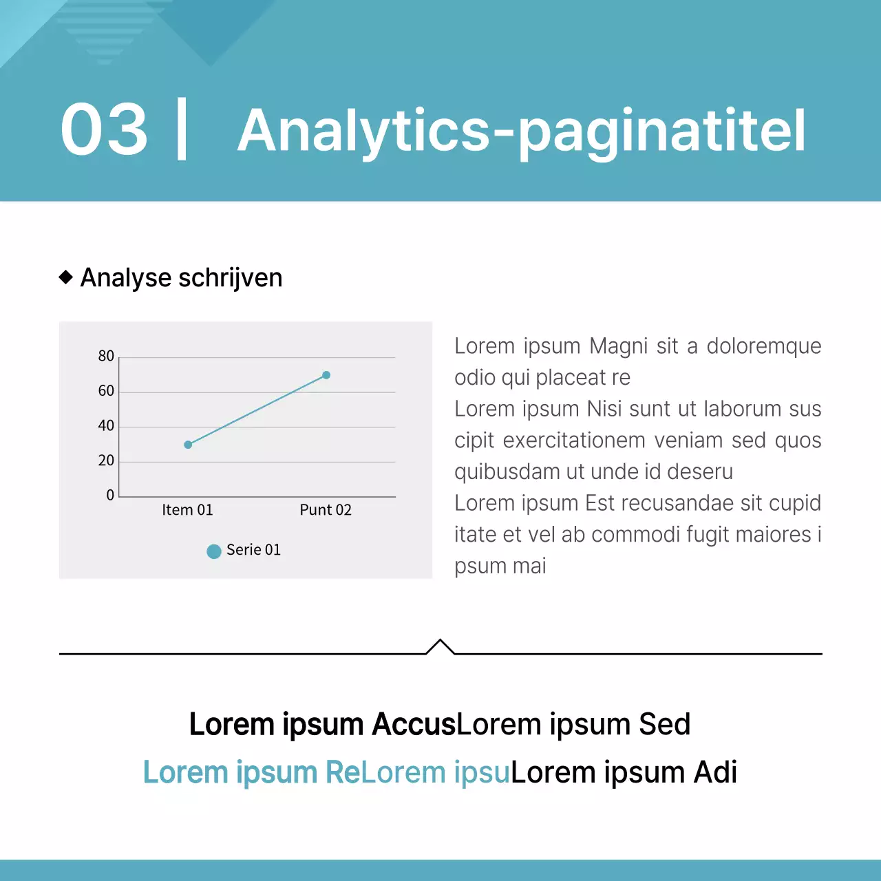 Een eenvoudig strategisch bedrijfsplan in mintkleur