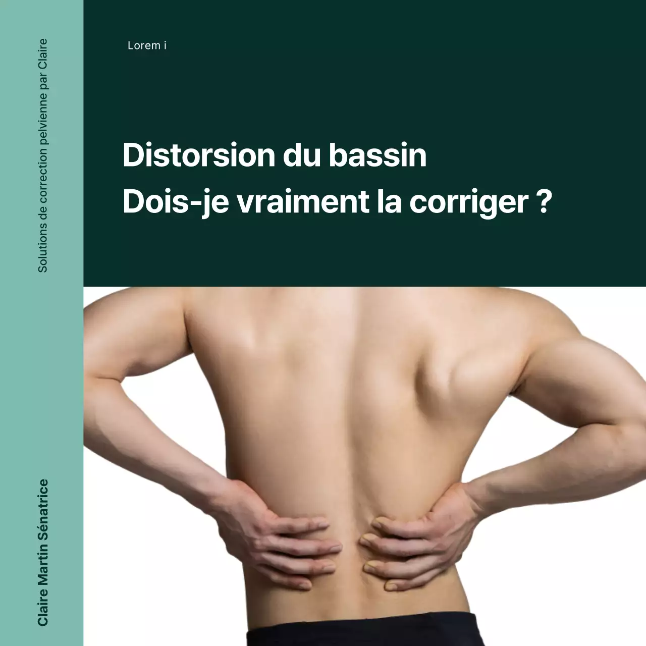 À propos de la solution simple de correction pelvienne verte et blanche