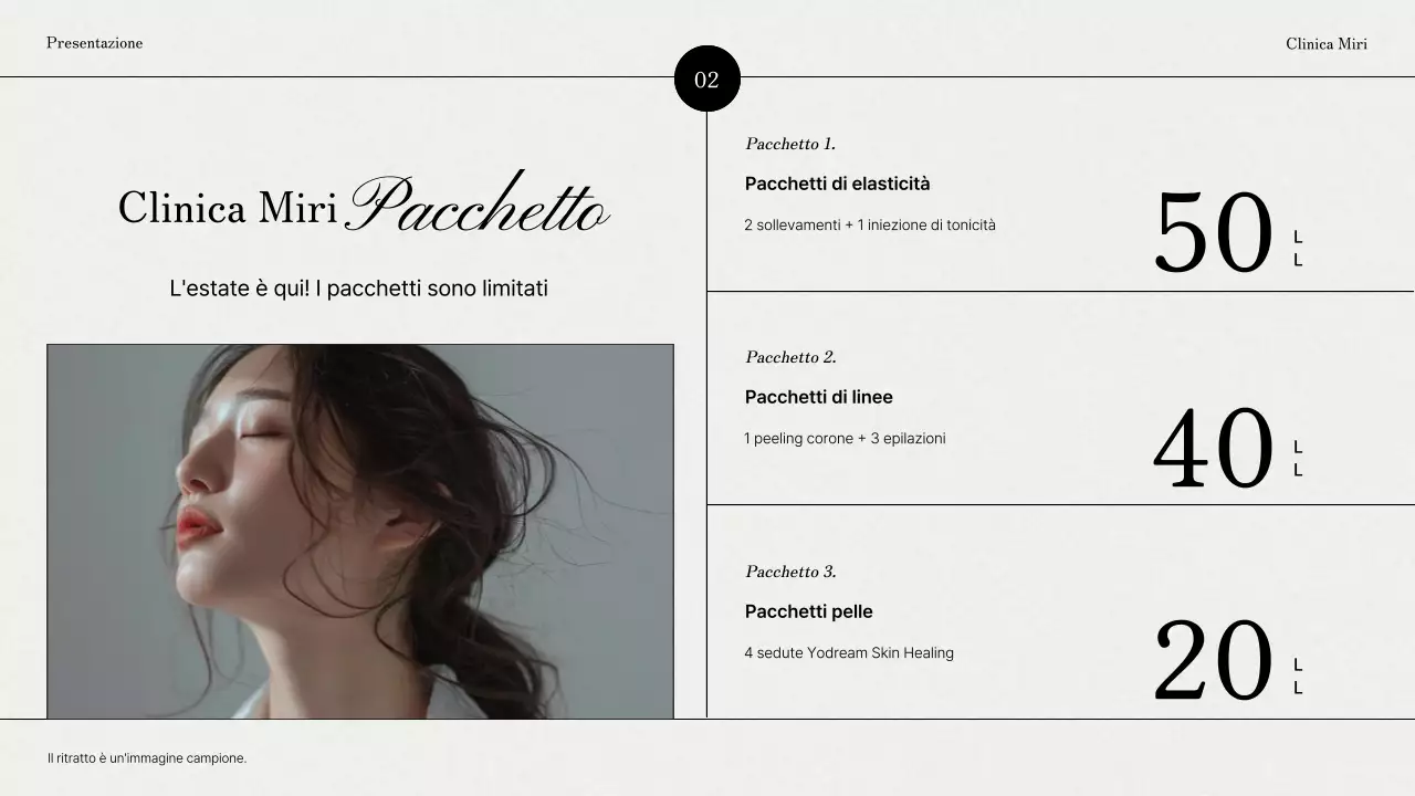 Promuovere un marchio dermatologico grigio e moderno