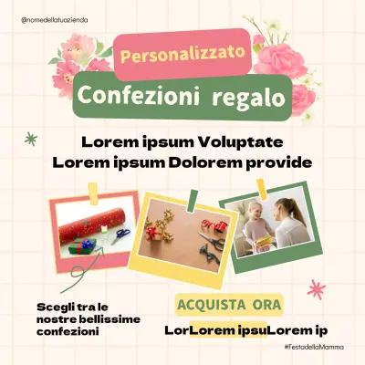 Rosa e verde naturale per la Festa della Mamma Pubblicità