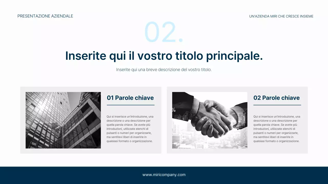 Una semplice carta intestata in blu navy e azzurro per la vostra attività.