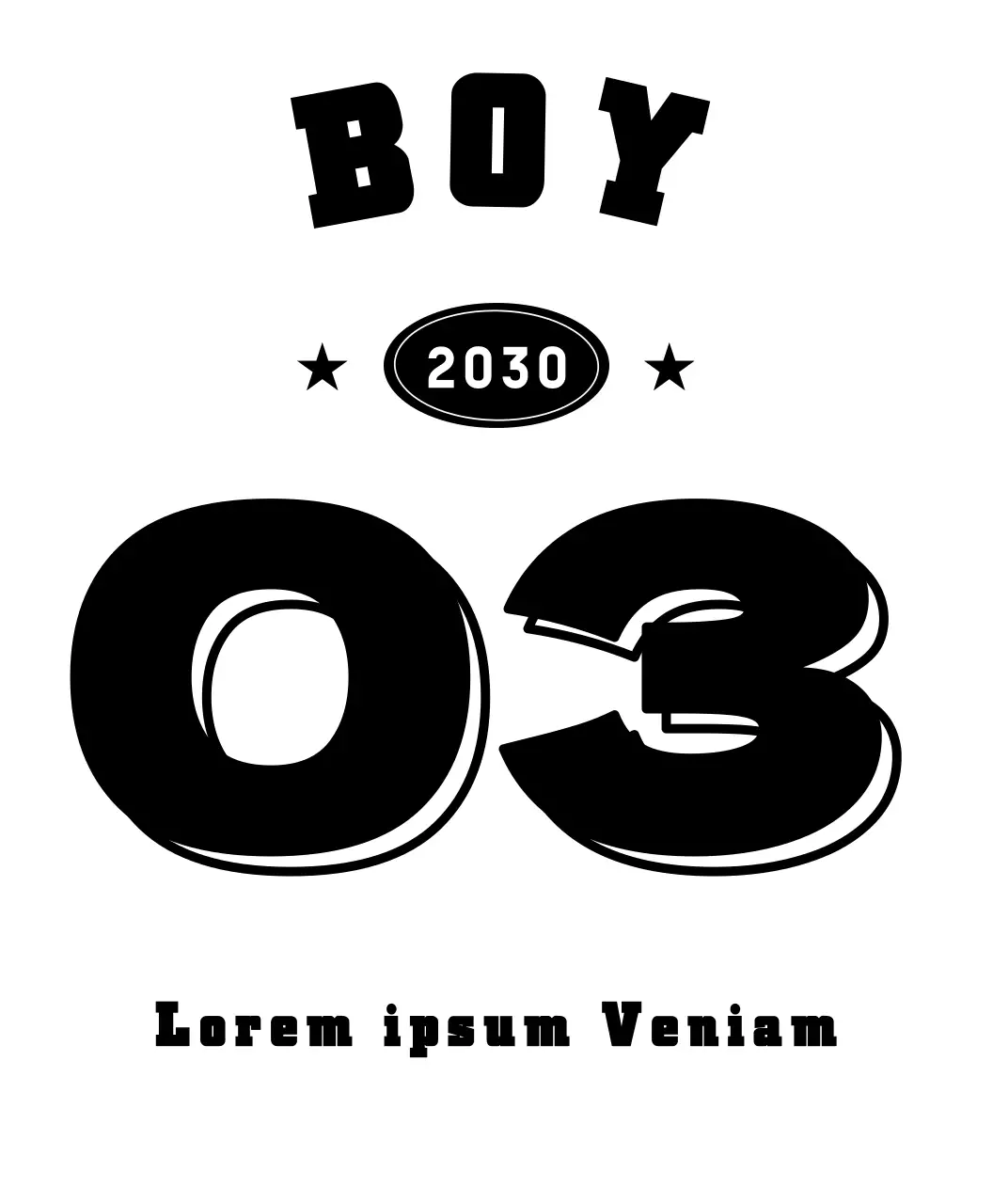 Sporty Family Bold Numbered T-Shirt Familien-T-Shirts, Gruppen-T-Shirts