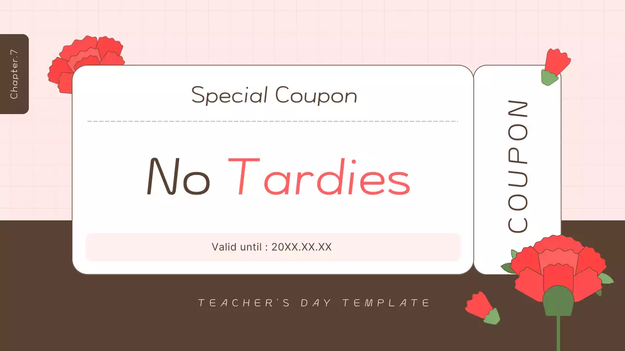 핑크 미니멀 교사 초대 프레젠테이션