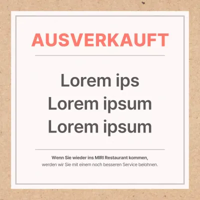 Eine einfache, beigefarbene, nicht mehr vorrätige Schlusssäule