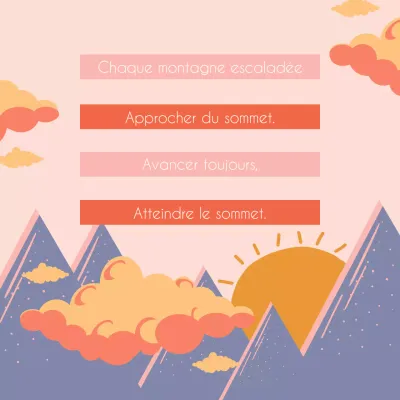 Orange motivation naturelle croissance personnelle