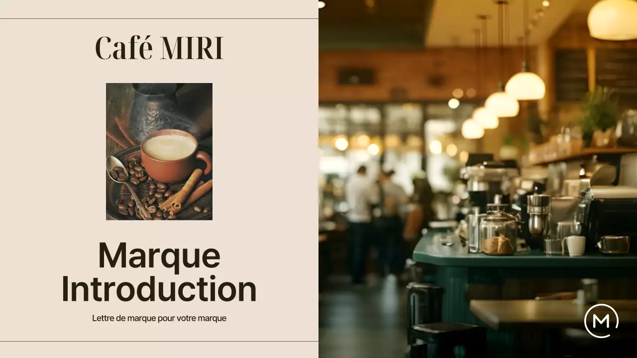 Un café simple en beige et blanc Expliqué