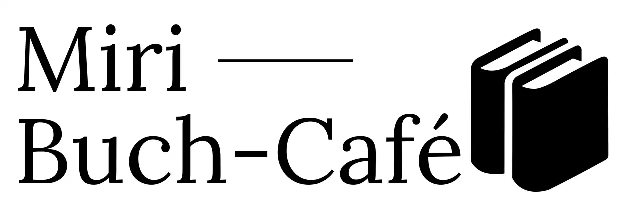 Buchcafé mit sentimentalen Buchillustrationen in Serifenschrift