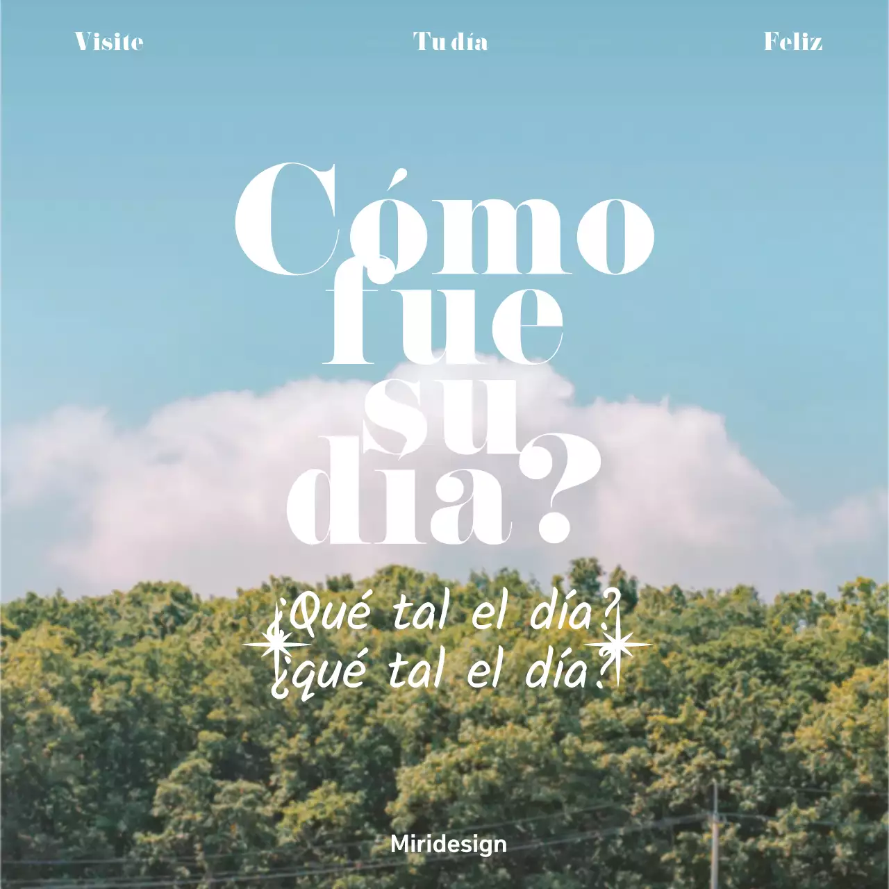 Un anuncio sencillo y emotivo en abstracto