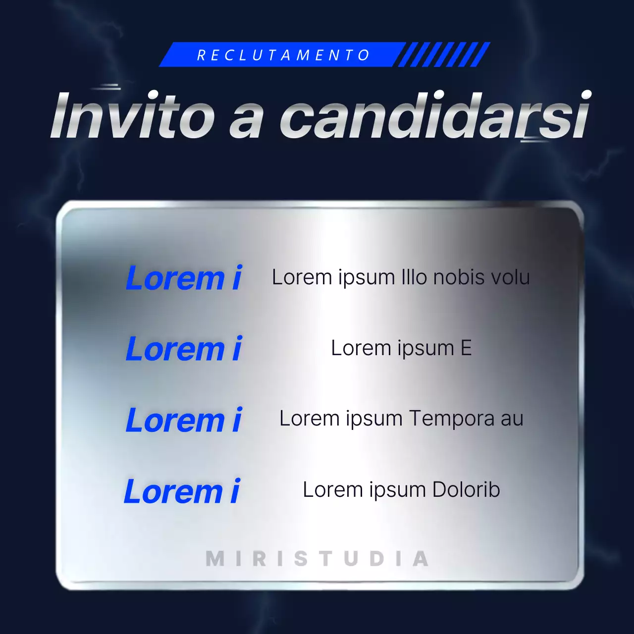 Promozione della scuola di cram blu navy e argento accentuato