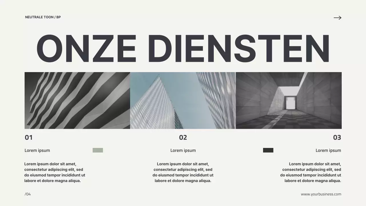 Beige Minimal Modern Profiel Bedrijfs Introductie