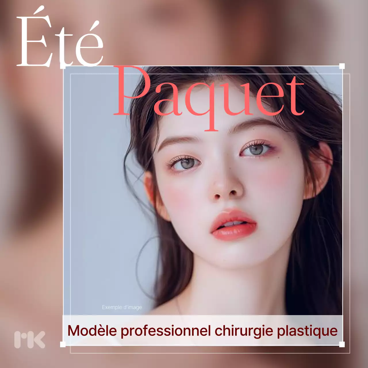 Blanc et rouge Style de base Paquet de procédure post