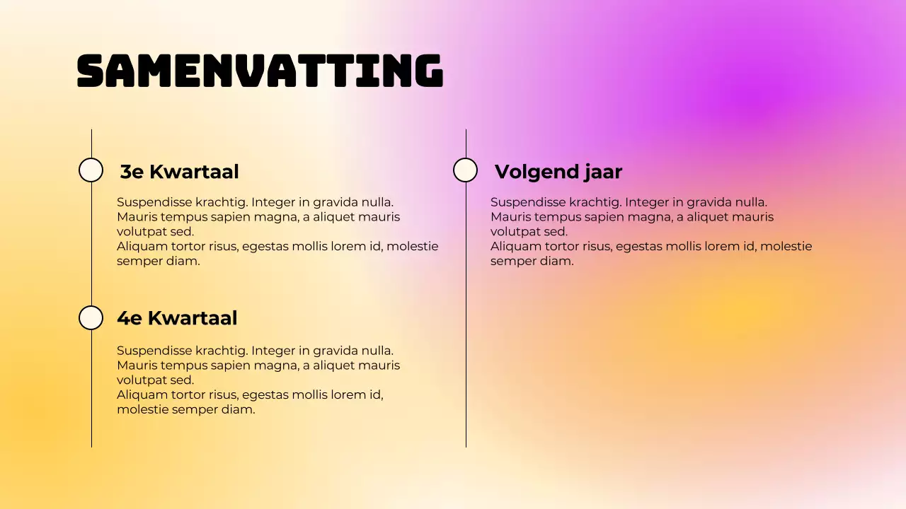 Paars eenvoudig verlooprapport