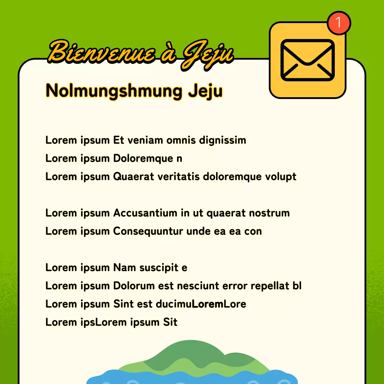 Guide des jolis quartiers jaunes et bleus de Jeju