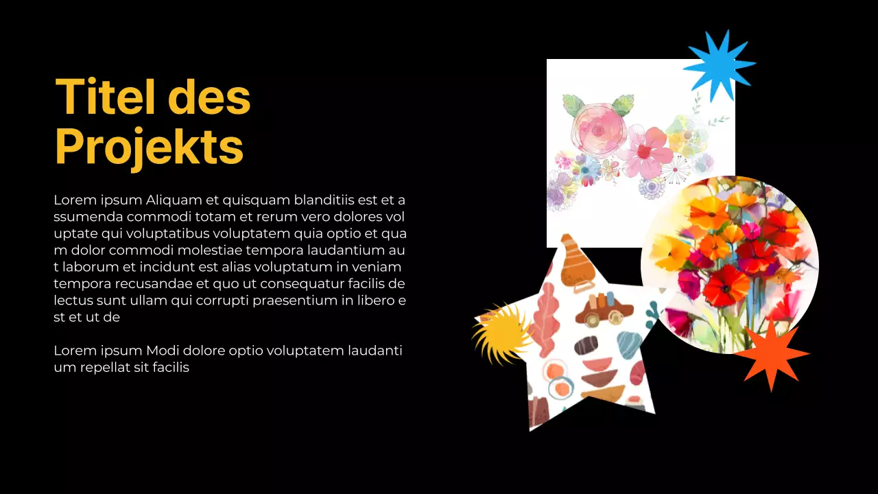 Neon Modern Flashy Shapes Portfolio