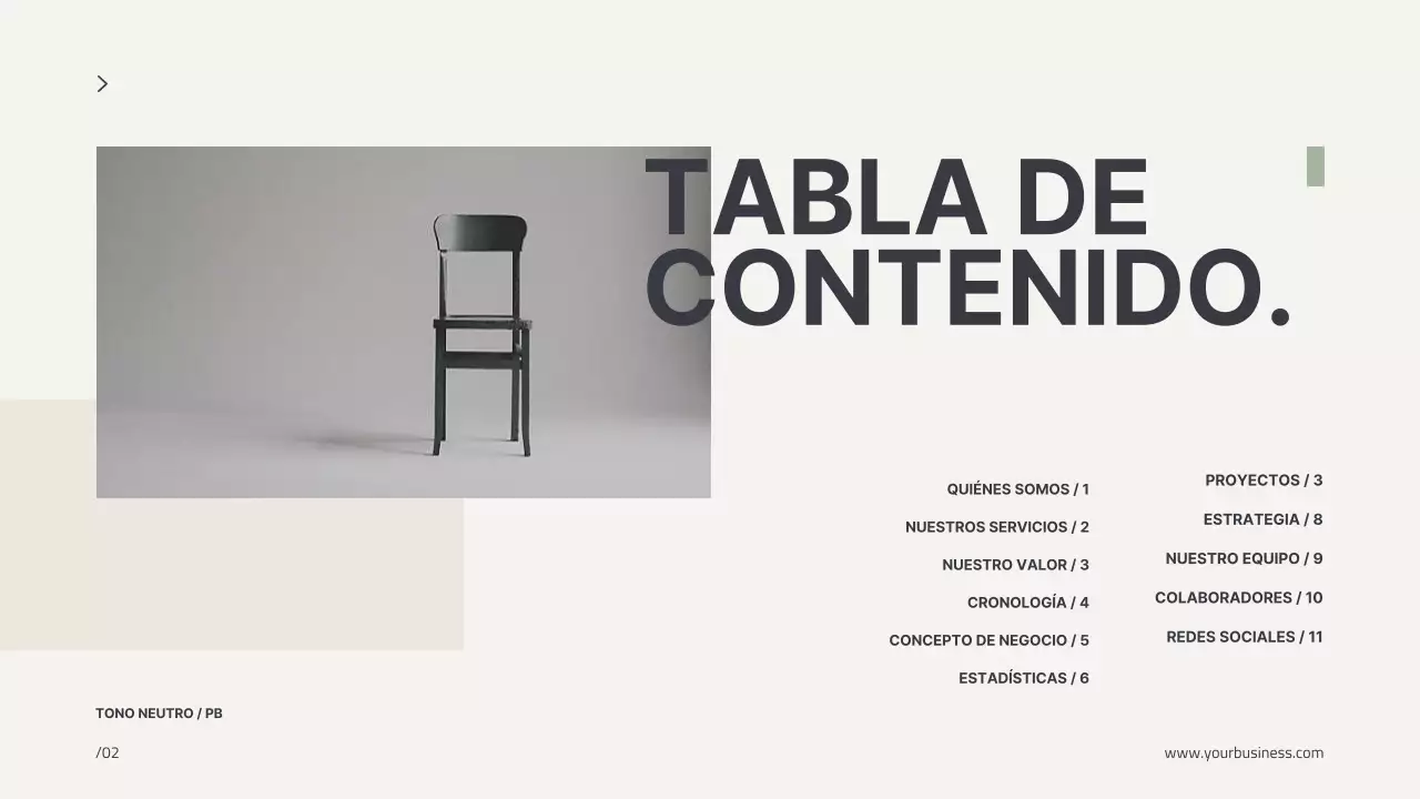 Beige Minimal Perfil Moderno Presentación de la empresa