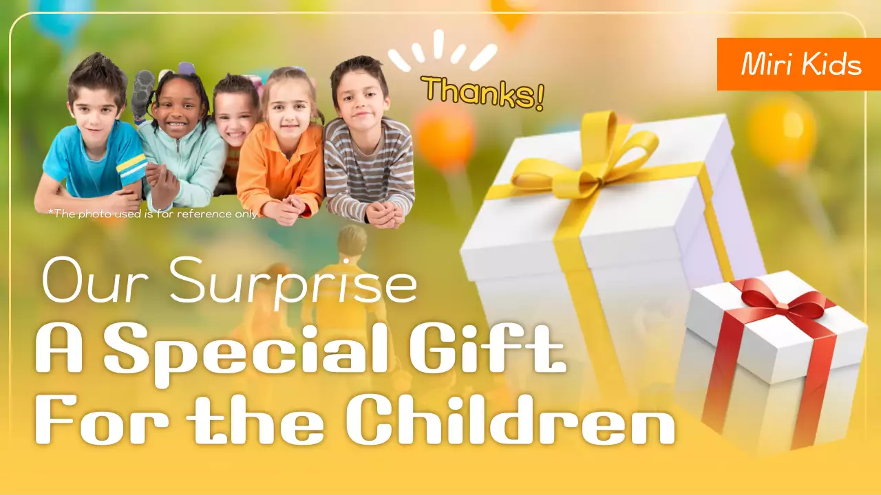 Yellow Simple Children Promotion YouTube Thumbnail