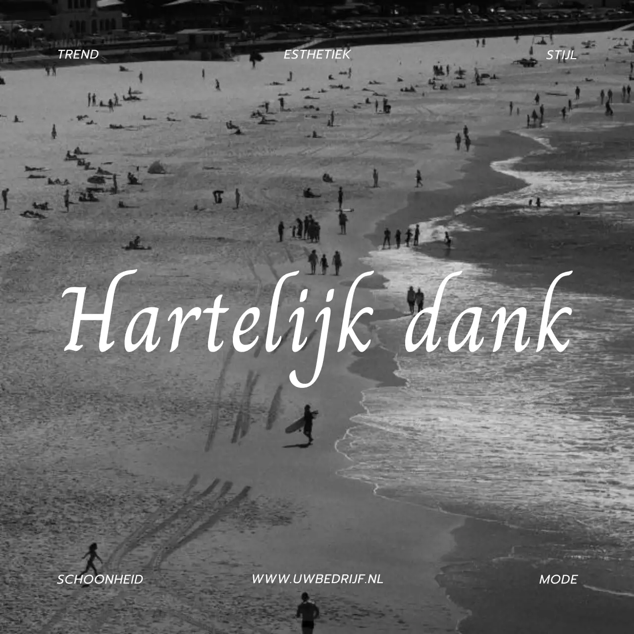 Beige en Zwart Trend Fotocollage Esthetisch Lifestyle Blog Promotie