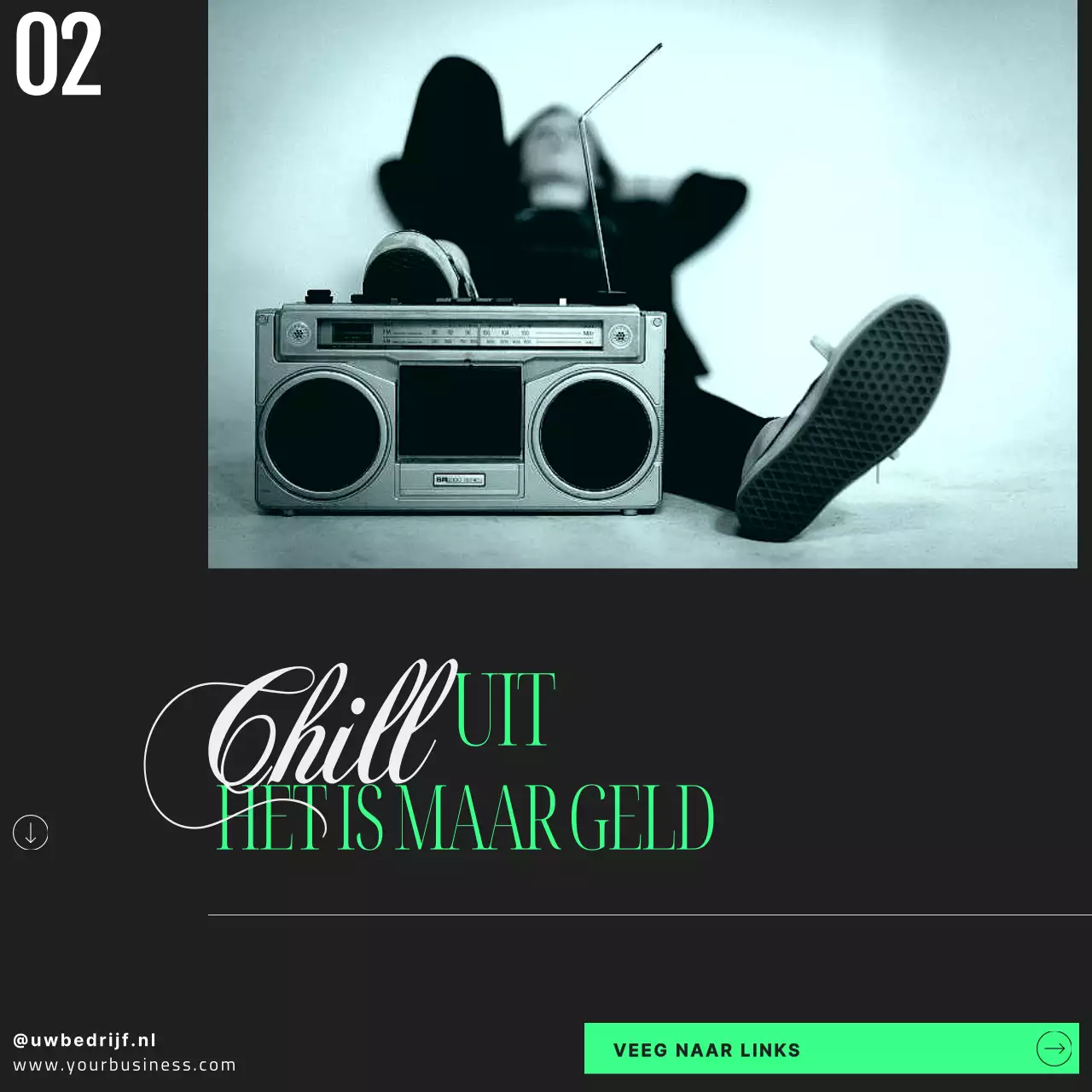 Groen Zwart Modern Eenvoudige Tips voor Beleggen Voor Beginners