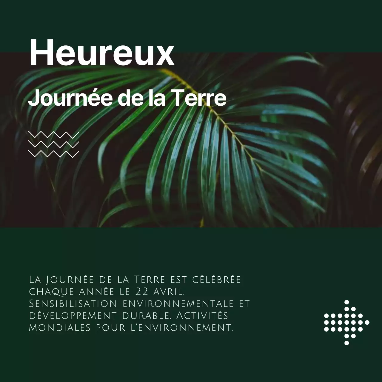 Vert Blanc Esthétique Nature Ecologie Happy Earth Day