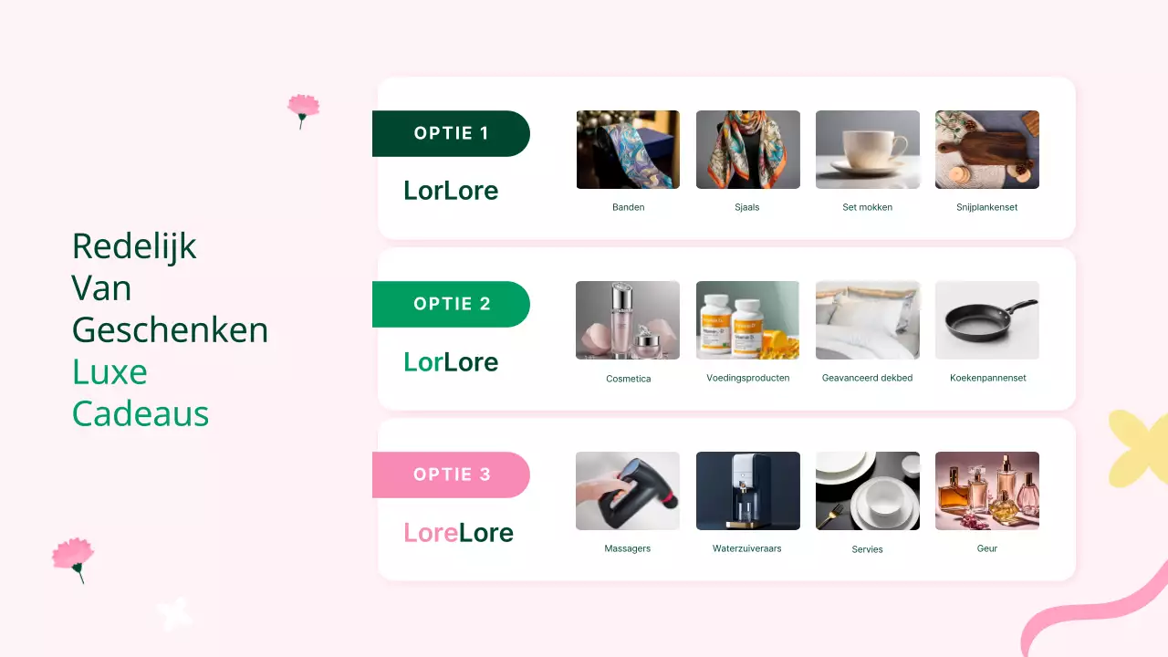 Roze huismaand cadeau promotieplanner