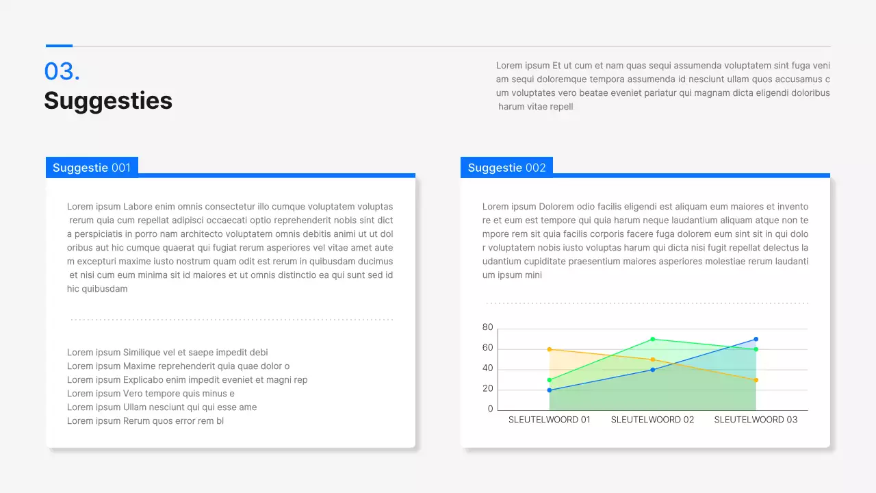 Een modern blauw-wit samenwerkingsprojectvoorstel voor een industrieel-academisch project