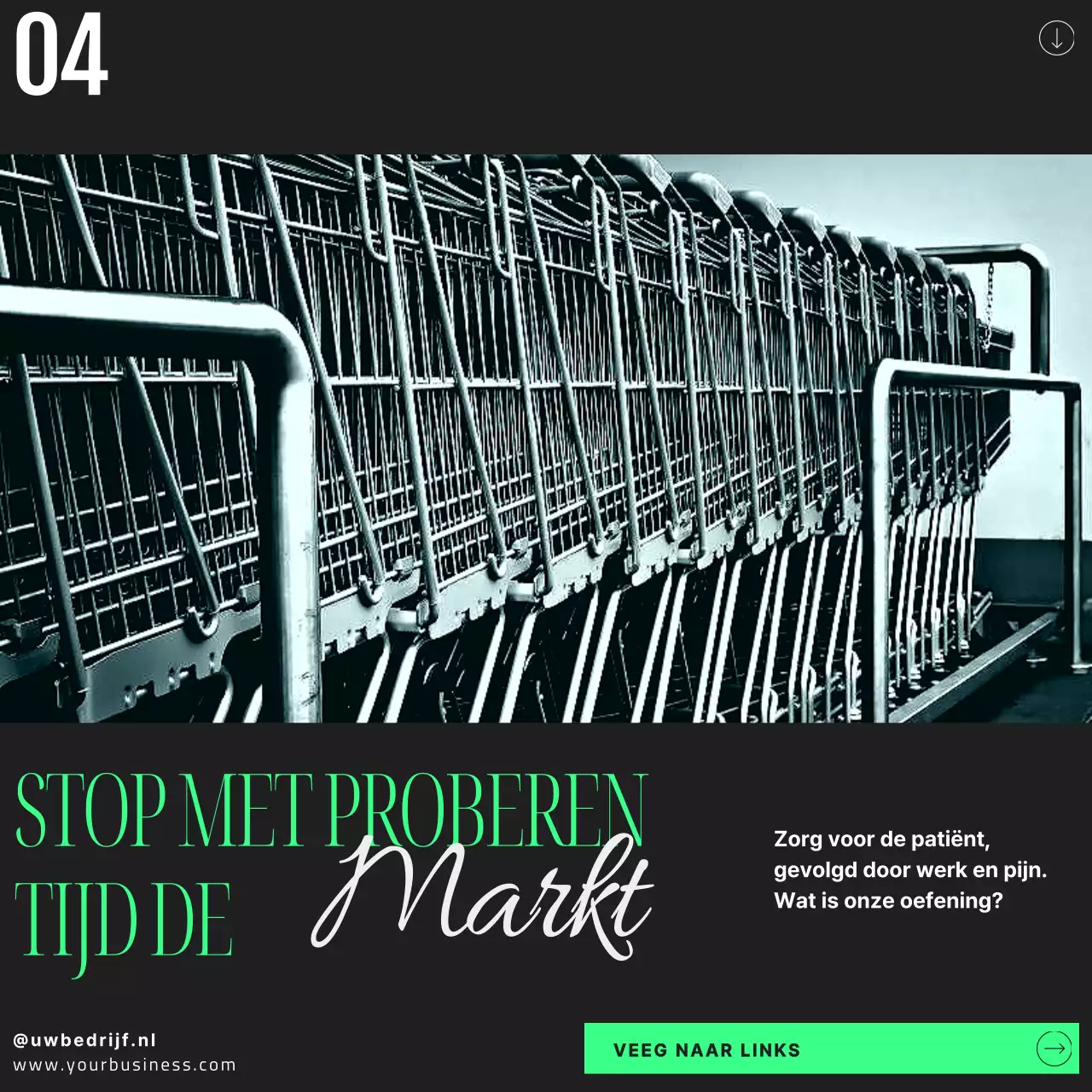 Groen Zwart Modern Eenvoudige Tips voor Beleggen Voor Beginners