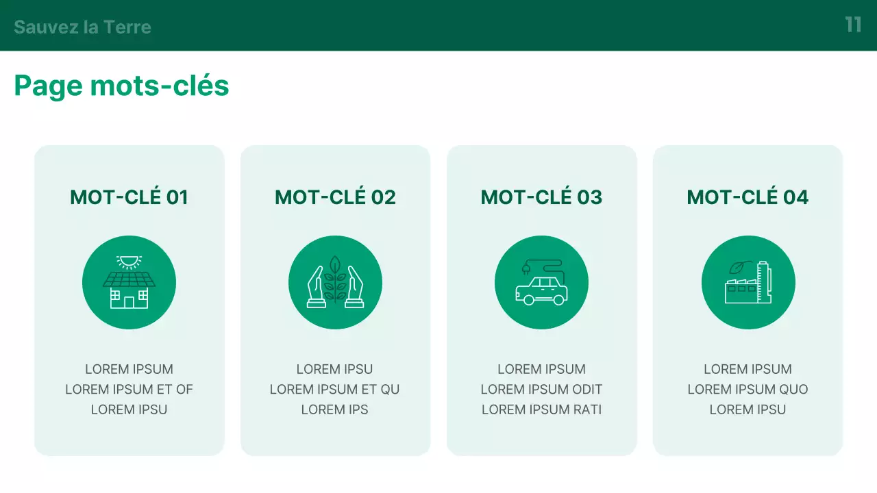 Une introduction à l'activité de l'énergie verte en vert et blanc