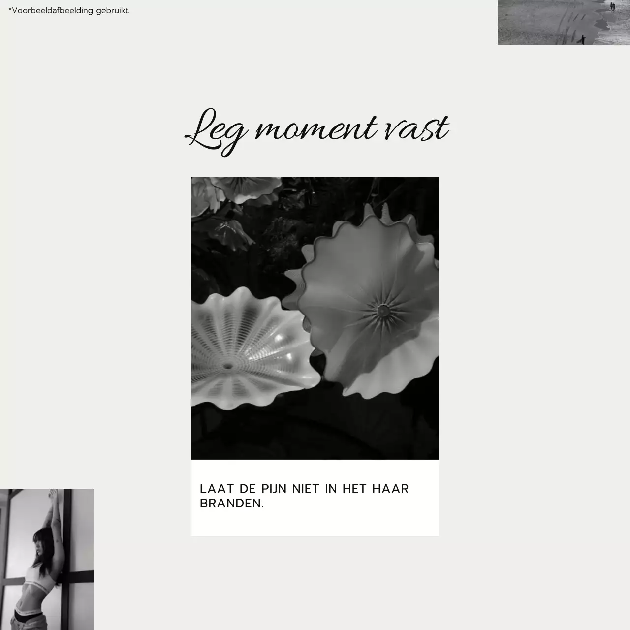 Beige en Zwart Trend Fotocollage Esthetisch Lifestyle Blog Promotie