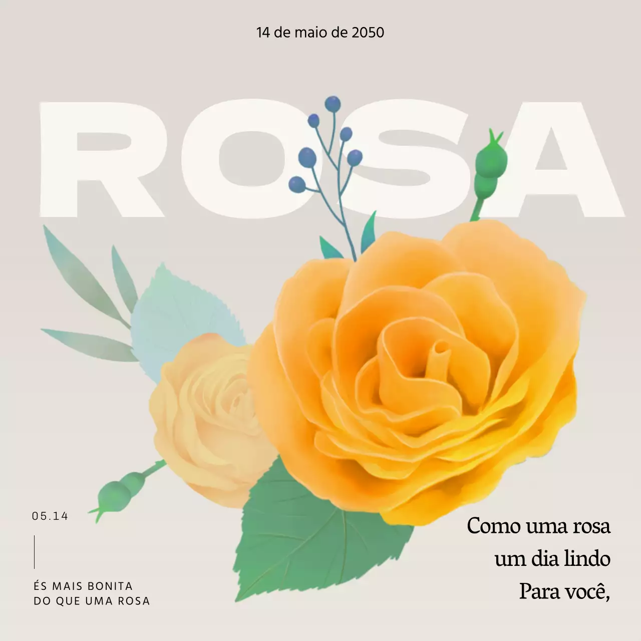 Postagem de Yellow's Simple Rose Day