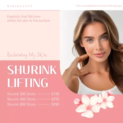 Pink Elegant Beauty Promotion Social Media Post