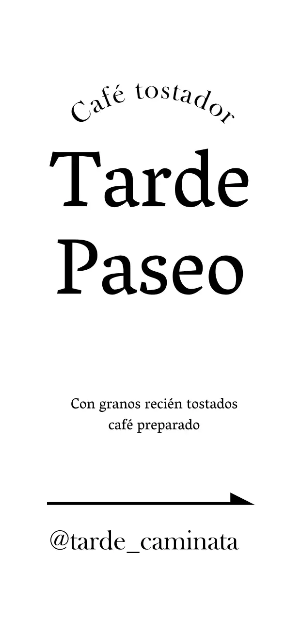 Flecha con el logotipo de Corea Direcciones Cafe ilustración Dibujado a mano letrero