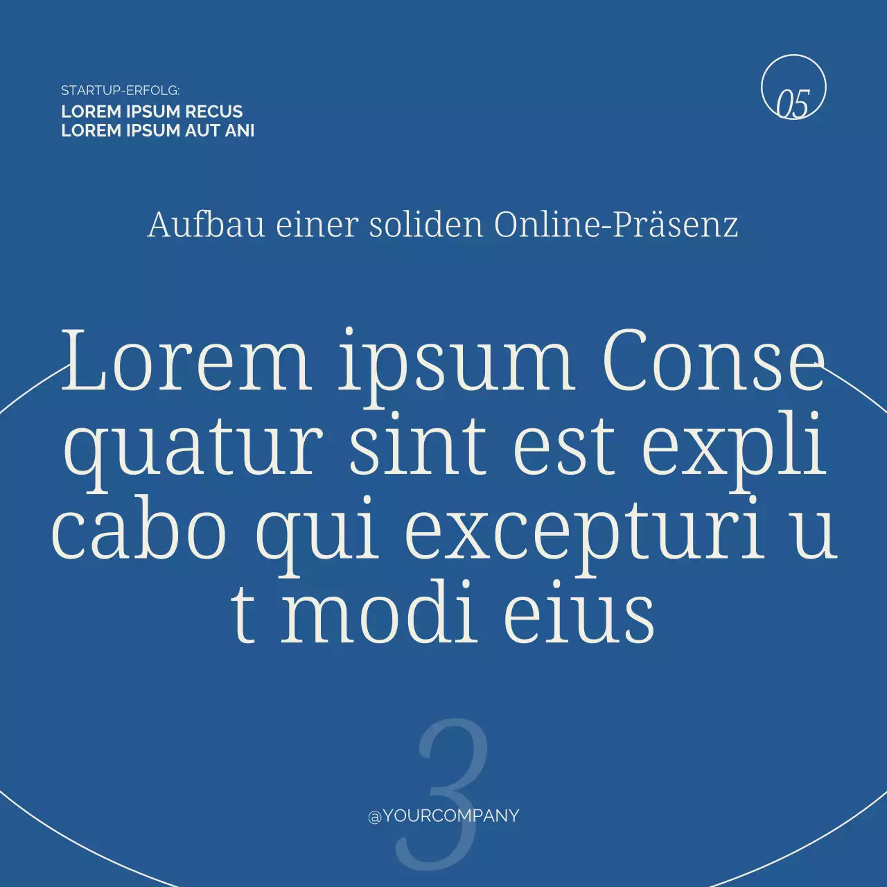 Beige und Blau Modern Existenzgründerwerbung