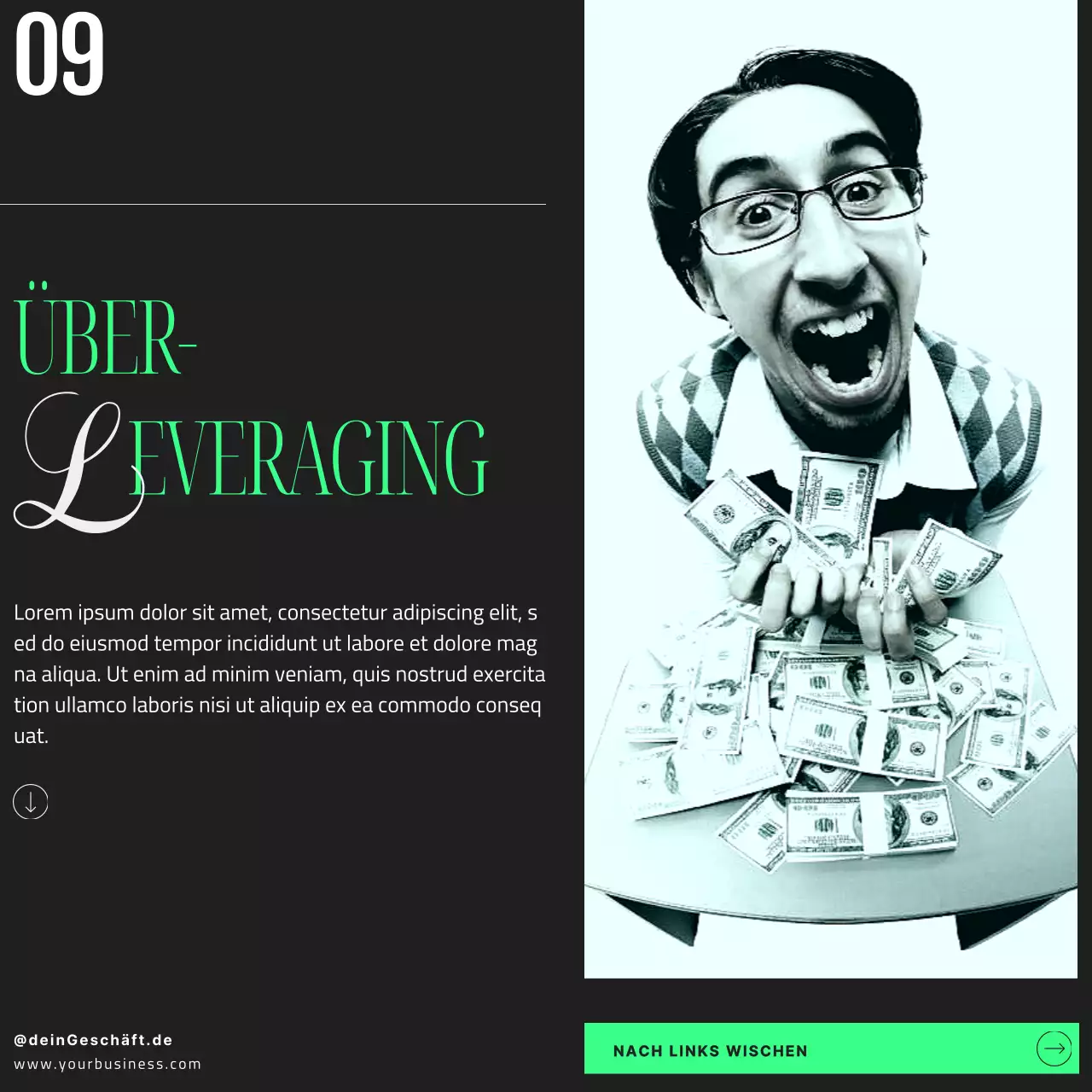 Grün Schwarz Modern Einfache Anlagetipps für Einsteiger