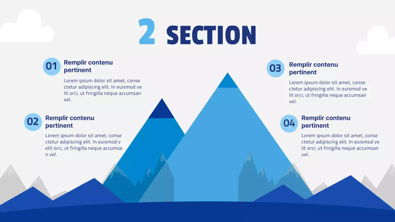 Proposition décontractée simple et audacieuse en bleu et blanc