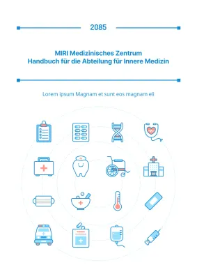 Niedliche blaue und rosa Station Arbeit Handbuch Abdeckung