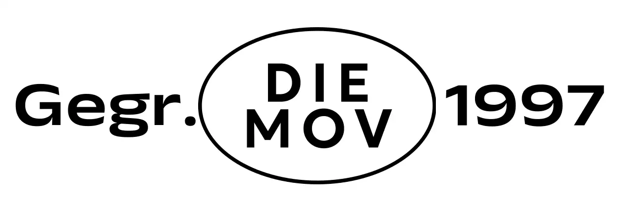 Einfaches Corporate Merchandise mit kreisförmigem Rahmen und gotischer Schriftart