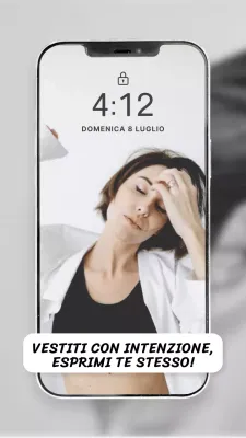 Bianco Grigio Estetico Bloccato Telefono Schermo Donna Foto Moda Citazione