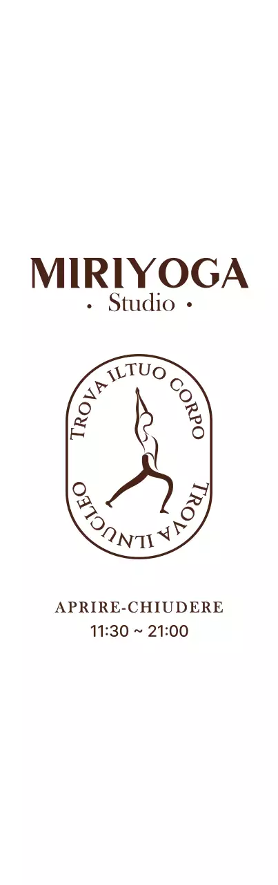 Cartelli orari di apertura e chiusura degli studi di yoga con illustrazioni