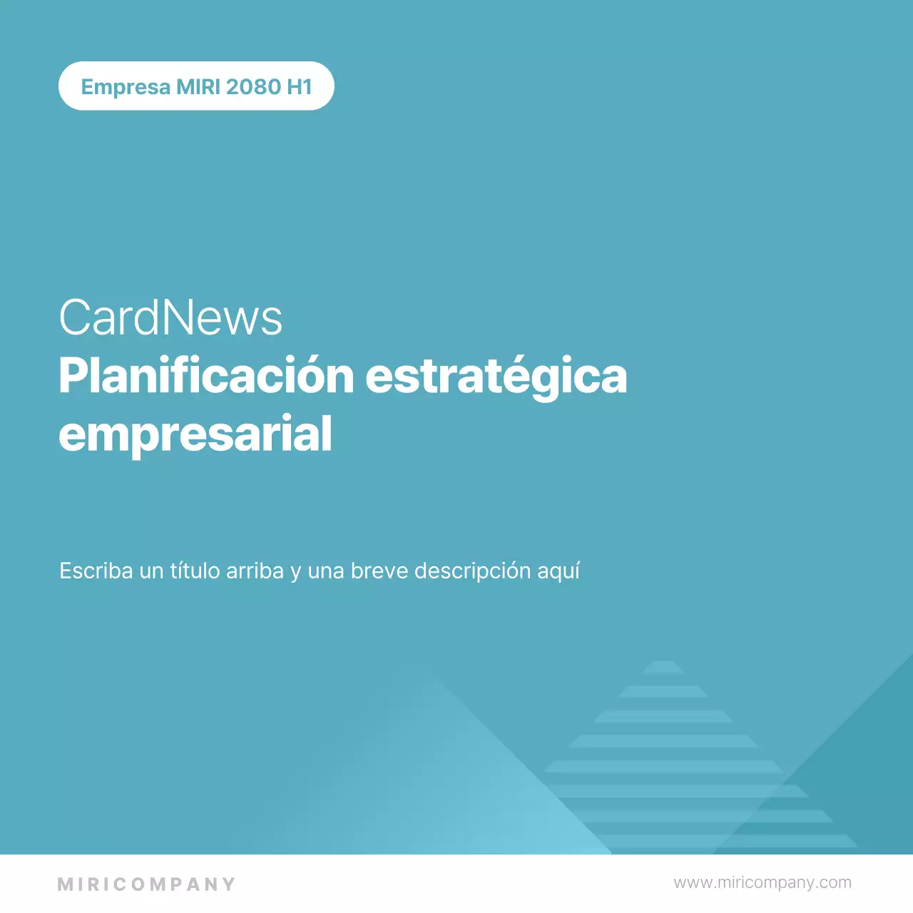 Un plan estratégico corporativo sencillo y de color menta