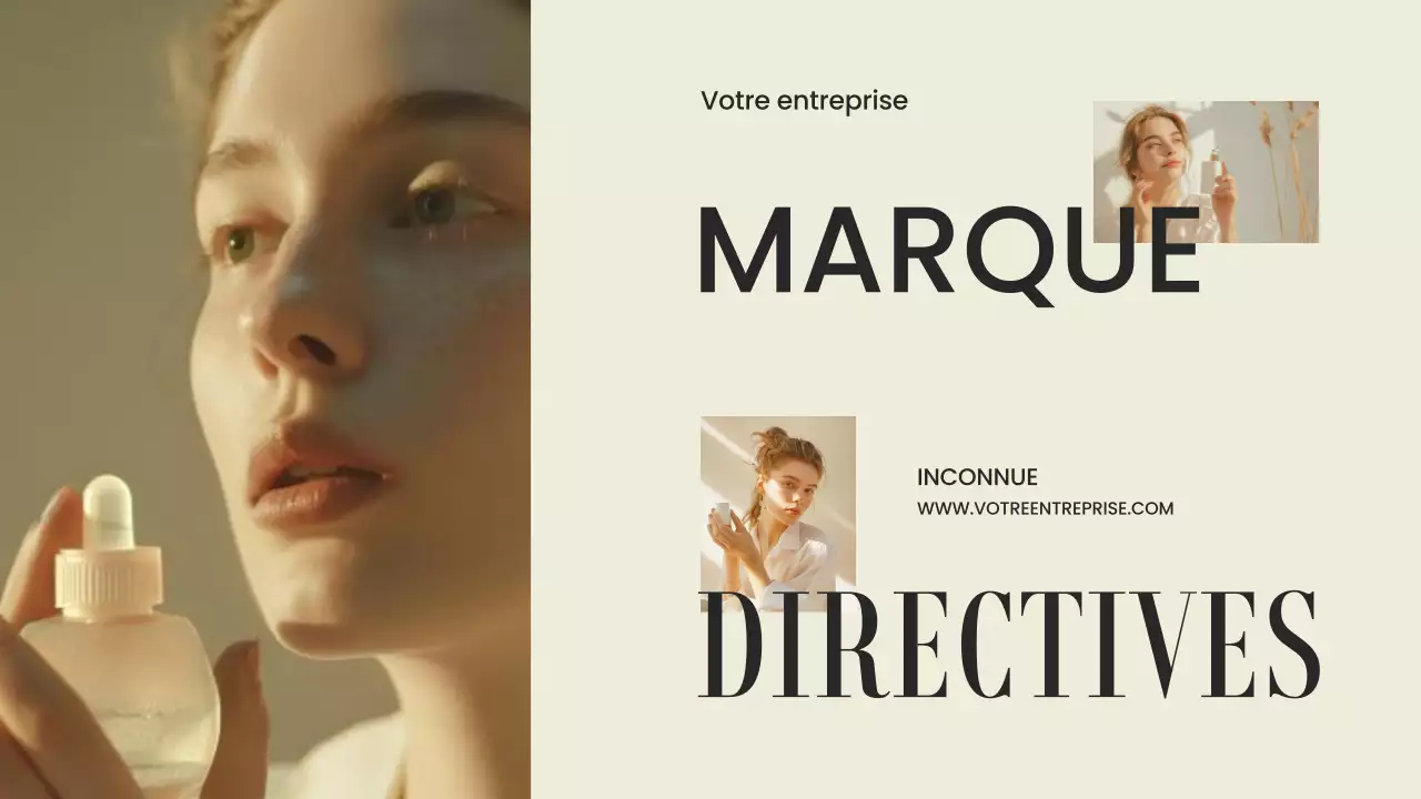 Lignes directrices de la marque Beige et Grey Minimal Modern