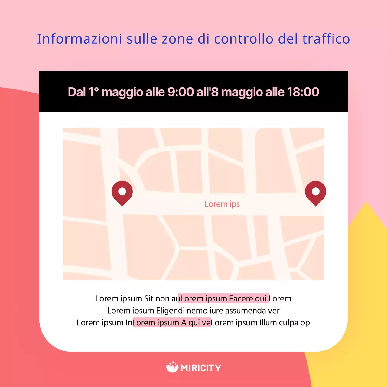 Promuovere una guida kitsch ai festival in blu e rosa