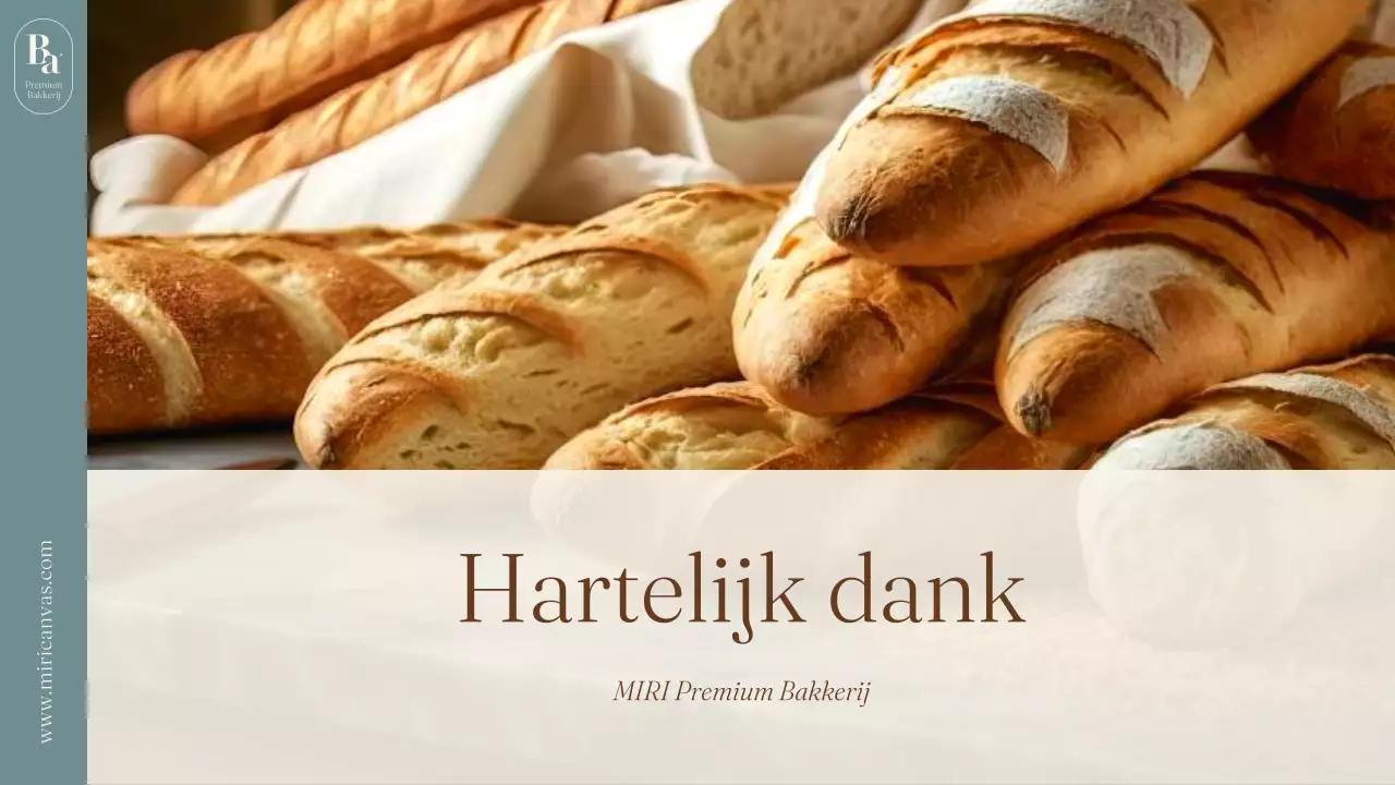 Een lichtblauw en bruin minimalistisch merk voor kleine bakkerijen
